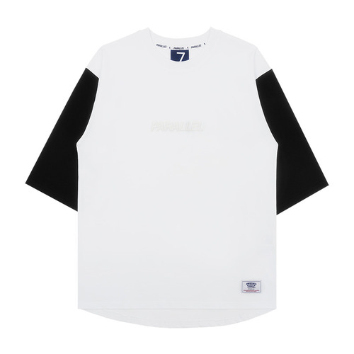 PARALLEL COLORATION TEE_white,DCL스토어,DSCA (Unisex)