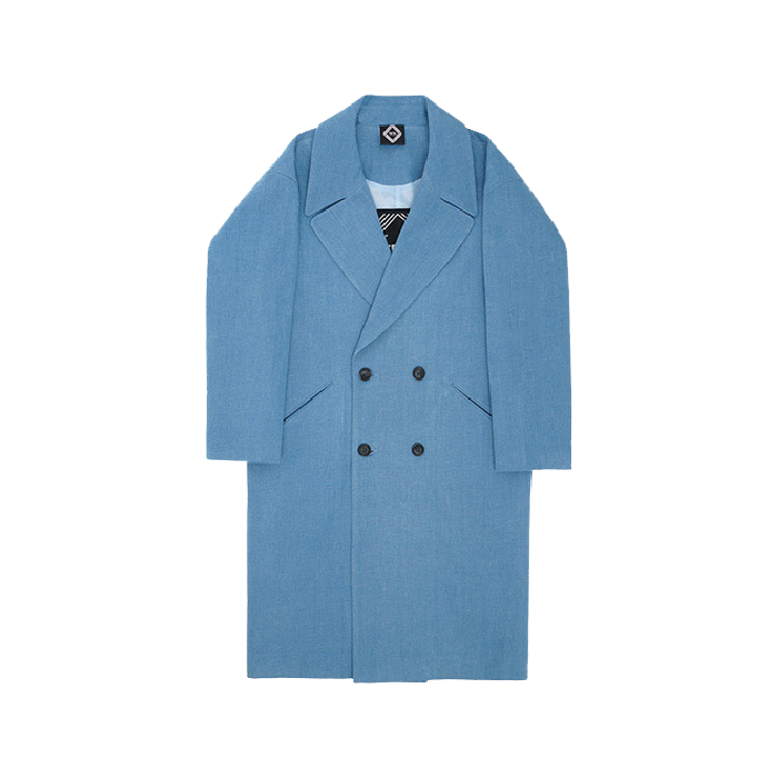 DENIM OVER COAT_SKY BLUE,DCL스토어,TRY TO TALK (man)