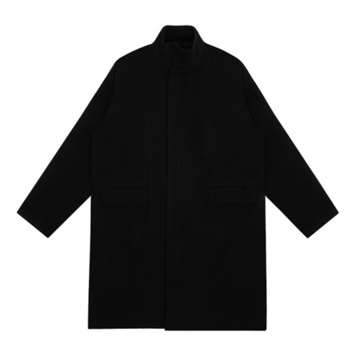 HIGH NECK COAT (black),DCL스토어,TRY TO TALK (man)