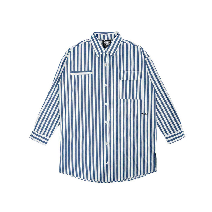매치글로브 Stripe overfit shirts_blue,DCL스토어,MATCHGLOBE (Woman)