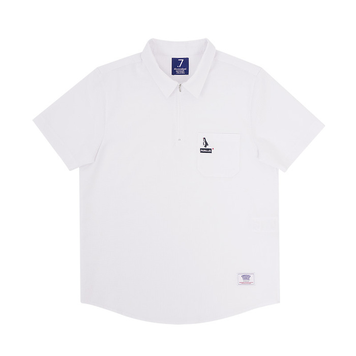 pin stripe half shirts_white,DCL스토어,DSCA (Unisex)