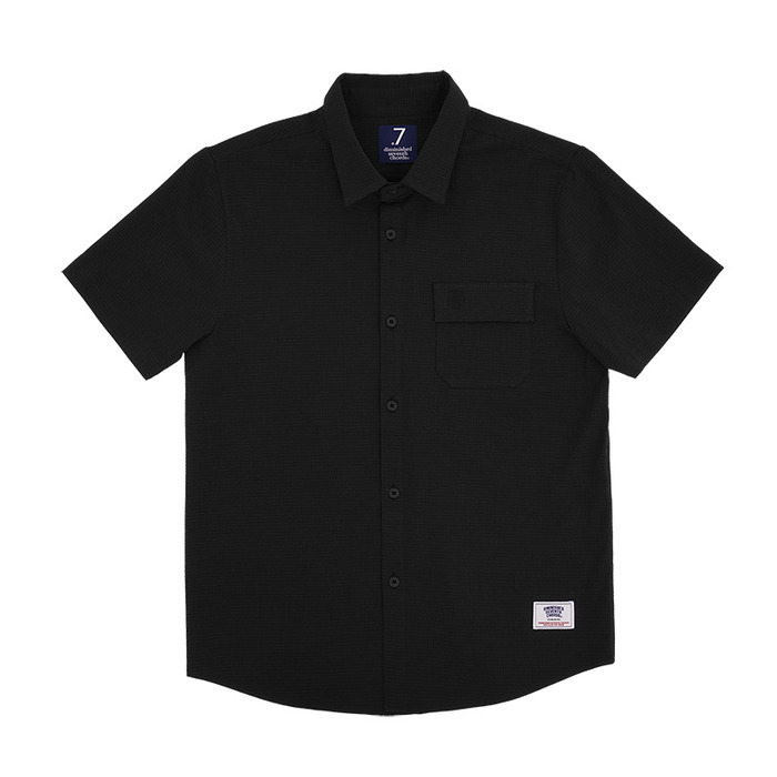 seersucker half shirts_black,DCL스토어,DSCA (Unisex)