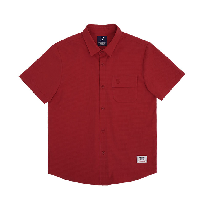 seersucker half shirts_red,DCL스토어,DSCA (Unisex)