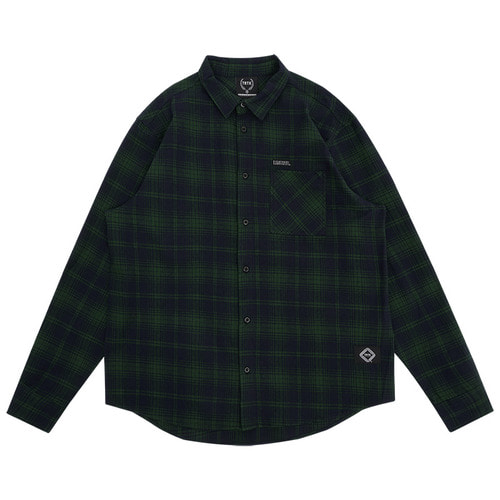T37F OVERFIT CHECK SHIRTS_GREEN,DCL스토어,TRY TO TALK (man)