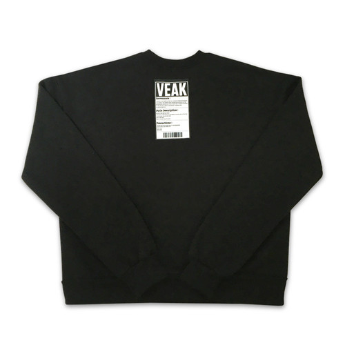 베아크 veak X tryst Exclusive barcode sweatshirt_black,DCL스토어,VEAK (unisex)