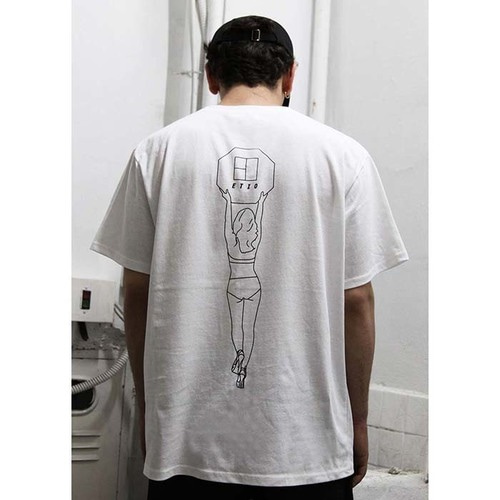 에티오 white etio girl print t-shirt,DCL스토어,ETIO (unisex)