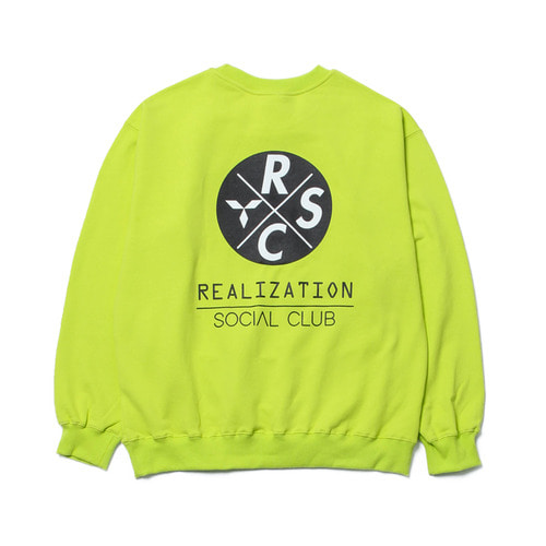 리얼라이제이션 RSC Logo SweatShirt(NEON),DCL스토어,REALIZATION (man)