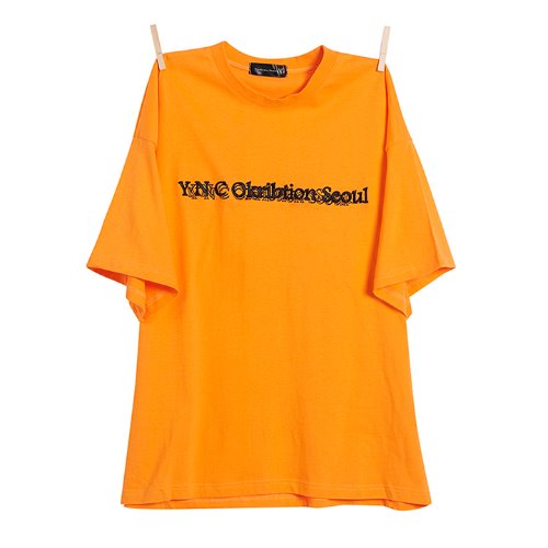 와이낫씨 YNC Okribtion Half T(ORANGE),DCL스토어,Y-NOTC(Unisex)