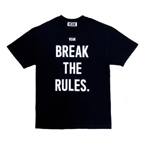 베아크 브레이크 더 룰스 티셔츠(블랙),DCL스토어,VEAK (unisex)