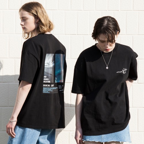 엑스톤즈 XTT020 레트로 썸머 티셔츠 (Black)
