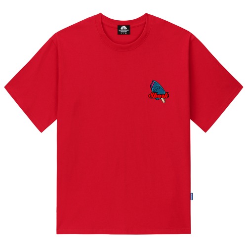트립션 JAWS STICK BAR 티셔츠 (레드)