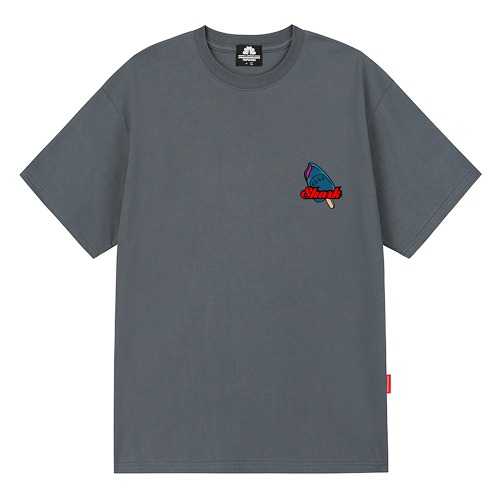 트립션 JAWS STICK BAR 티셔츠 (그레이)