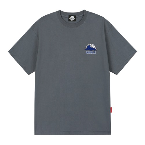 트립션 BLUE WAVE LOGO 티셔츠(그레이)