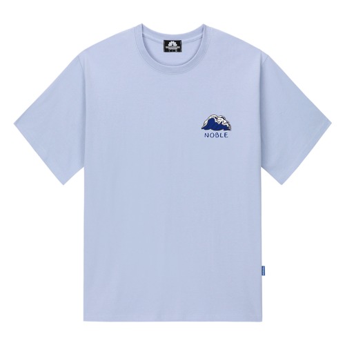 트립션 BLUE WAVE LOGO 티셔츠(퍼플)