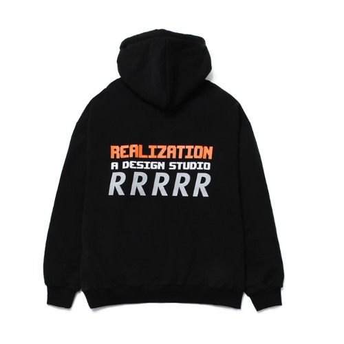리얼라이제이션 RDS Reflective R Logo Hoodie(BLACK),DCL스토어,REALIZATION (man)