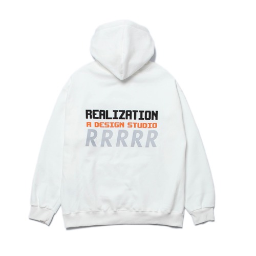 리얼라이제이션 RDS Reflective R Logo Hoodie(IVORY),DCL스토어,REALIZATION (man)