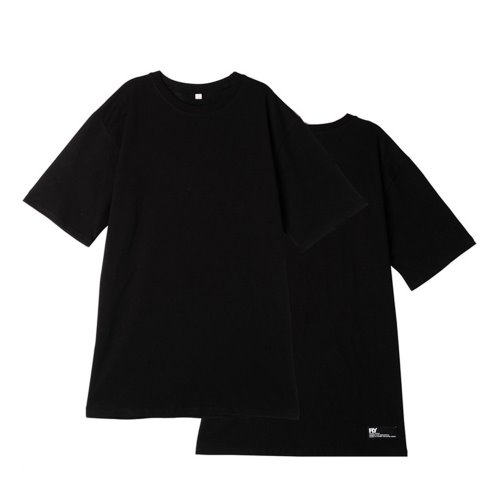 리플라이퍼키 UNISEX 스탠다드 레이어드 롱 티셔츠(Black)