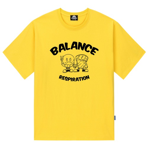 트립션 TWIN BALANCE 티셔츠 (옐로우)
