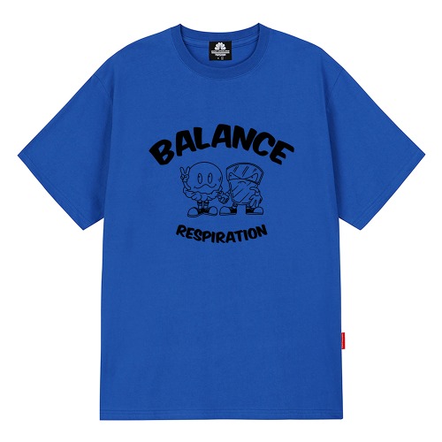 트립션 TWIN BALANCE 티셔츠 (블루)