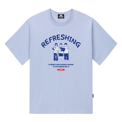 트립션 REFRESHING FRIENDS GRAPHIC 티셔츠(퍼플)