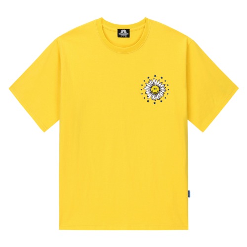 트립션 STARS BIG DAISY LOGO 티셔츠(옐로우)